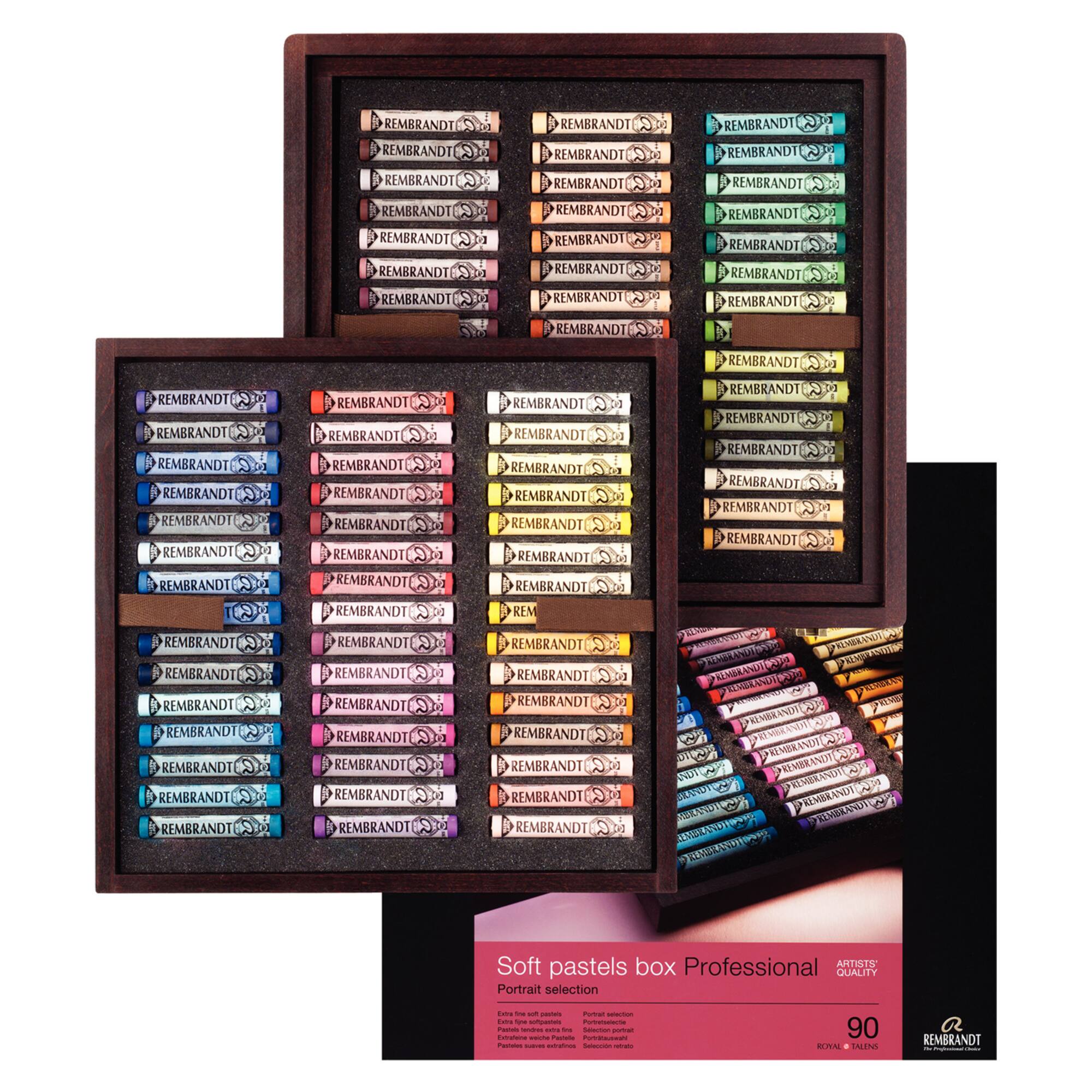 Rembrandt 90 Full Sticks Portrait Selection Soft Pastel Set